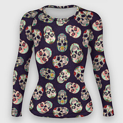 Женский рашгард Узор с черепами Pattern with skulls