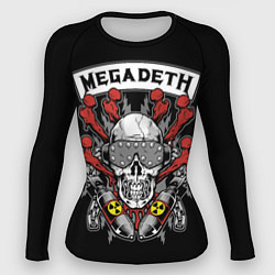 Женский рашгард Megadeth - ядерный череп