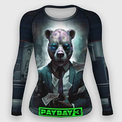 Рашгард женский Payday 3 bear, цвет: 3D-принт