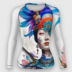 Рашгард женский Japanese girl - irezumi - tattoo, цвет: 3D-принт