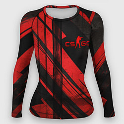 Рашгард женский CS GO black and red, цвет: 3D-принт