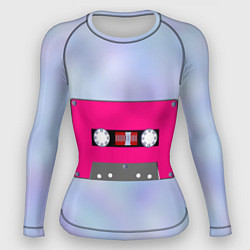 Рашгард женский Магнитофонная кассета, цвет: 3D-принт