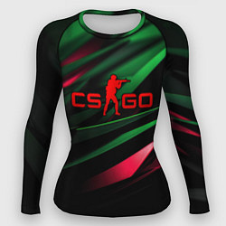 Рашгард женский CS GO green red, цвет: 3D-принт