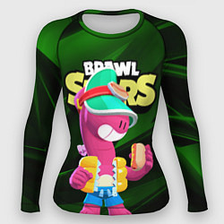 Рашгард женский Doug Brawl stars dark green, цвет: 3D-принт