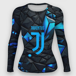 Рашгард женский Blue logo Juventus, цвет: 3D-принт