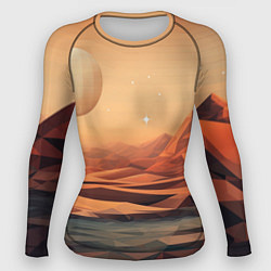 Рашгард женский Загадочная планета, цвет: 3D-принт