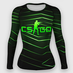 Рашгард женский CS GO dark green, цвет: 3D-принт