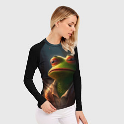 Рашгард женский Frog Pepe, цвет: 3D-принт — фото 2