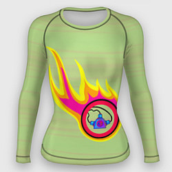 Рашгард женский Пожарная памятка, цвет: 3D-принт