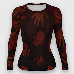 Рашгард женский Кровавые ладони, цвет: 3D-принт
