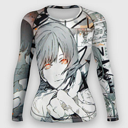 Рашгард женский Макима Дэндзи человек-бензопила, цвет: 3D-принт