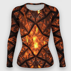 Рашгард женский Огненный калейдоскоп, цвет: 3D-принт