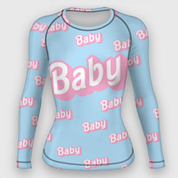 Женский рашгард Baby - Barbie style: blue pattern