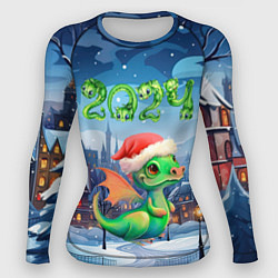 Рашгард женский Милый дракончик 2024, цвет: 3D-принт