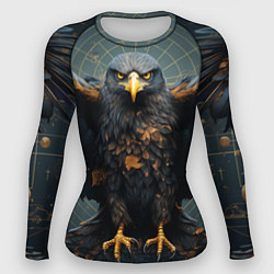 Рашгард женский Орёл с расправленными крыльями, цвет: 3D-принт