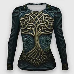 Рашгард женский Дерево друидов, цвет: 3D-принт