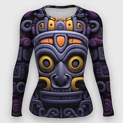 Рашгард женский Орнамент в стиле ацтеков, цвет: 3D-принт