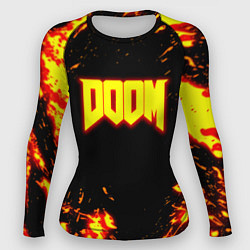 Рашгард женский Doom огненный марс, цвет: 3D-принт