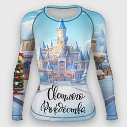 Рашгард женский Счастливого рождества, цвет: 3D-принт