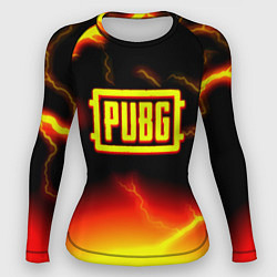 Рашгард женский PUBG огненный шторм из молний, цвет: 3D-принт