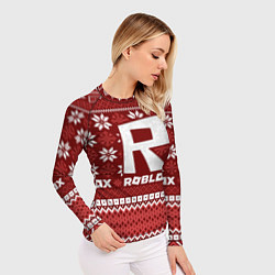 Рашгард женский Roblox christmas sweater, цвет: 3D-принт — фото 2