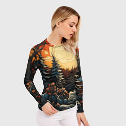 Рашгард женский Волшебная роспись, цвет: 3D-принт — фото 2