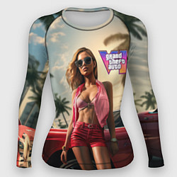 Рашгард женский Девушка GTA 6, цвет: 3D-принт