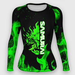 Женский рашгард Samurai green fire toxic