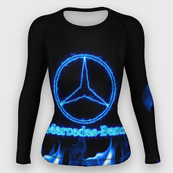 Женский рашгард Mercedes-benz blue neon