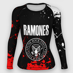 Женский рашгард Ramones краски метал группа