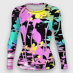 Женский рашгард Color expressive abstraction