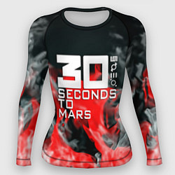 Рашгард женский Seconds to mars fire, цвет: 3D-принт