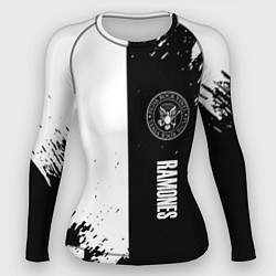 Женский рашгард Ramones краски абстракция