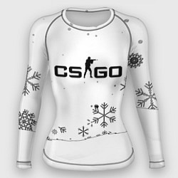 Рашгард женский Cs go зимний стиль лого, цвет: 3D-принт