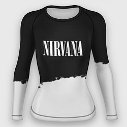 Рашгард женский Nirvana текстура, цвет: 3D-принт