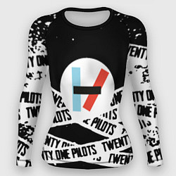 Женский рашгард Twenty one pilots stripes steel