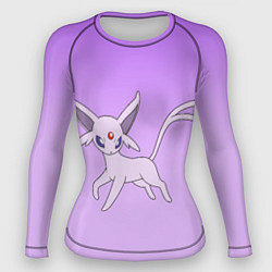 Женский рашгард Espeon Pokemon - розовая кошка покемон