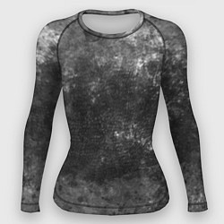 Рашгард женский Абстракция - серая шкура, цвет: 3D-принт