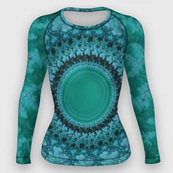 Женский рашгард Круговой фрактал
