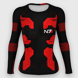 Рашгард женский Mass Effect - Red armor, цвет: 3D-принт