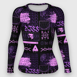 Рашгард женский Underground pattern color, цвет: 3D-принт