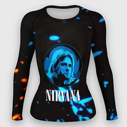 Рашгард женский Nirvana рок бенд краски, цвет: 3D-принт