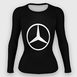 Женский рашгард Mercedes benz logo white