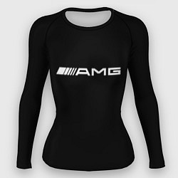 Женский рашгард Amg logo white