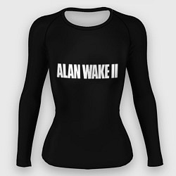 Рашгард женский Alan Wake 2 logo game, цвет: 3D-принт