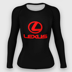 Рашгард женский Lexus red logo, цвет: 3D-принт