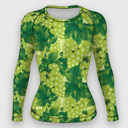 Женский рашгард Виноградный паттерн