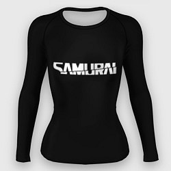 Рашгард женский Samurai logo white, цвет: 3D-принт