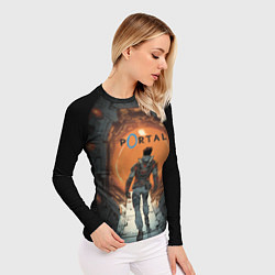 Рашгард женский Вперед в портал, цвет: 3D-принт — фото 2