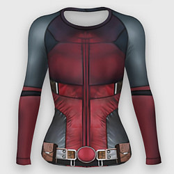 Рашгард женский Red costume top, цвет: 3D-принт